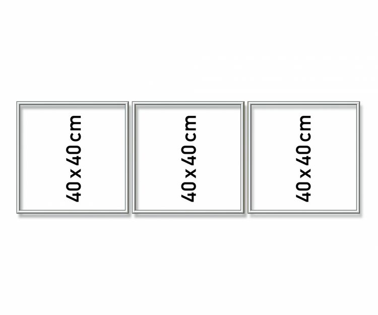 Produktbild: MNZ - Alurahmen Tripty. Silber 120x40 cm