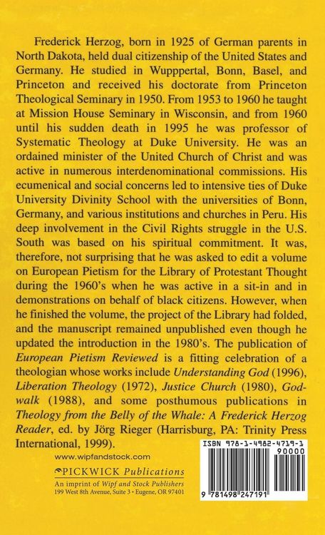 Produktbild: European Pietism Reviewed