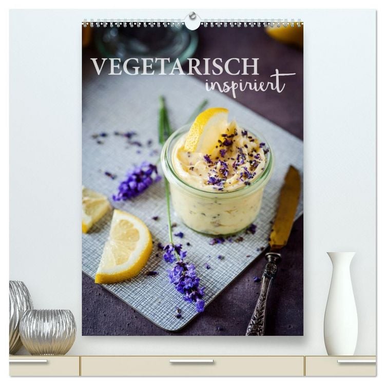 Produktbild: Vegetarisch inspiriert (hochwertiger Premium Wandkalender 2026 DIN A2 hoch), Kunstdruck in Hochglanz