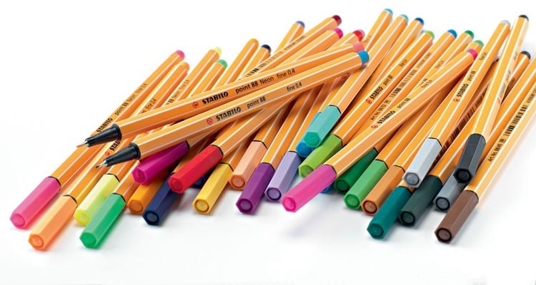 Produktbild: STABILO Fineliner -   point 88 - 30er Rollerset - mit 30 verschiedenen Farben