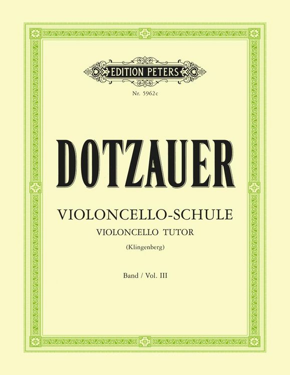Produktbild: Dotzauer, J: Violoncello Tutor
