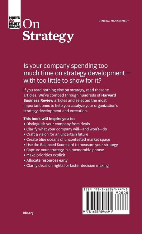 Produktbild: HBR's 10 Must Reads on Strategy (including featured article "What Is Strategy?" by Michael E. Porter)