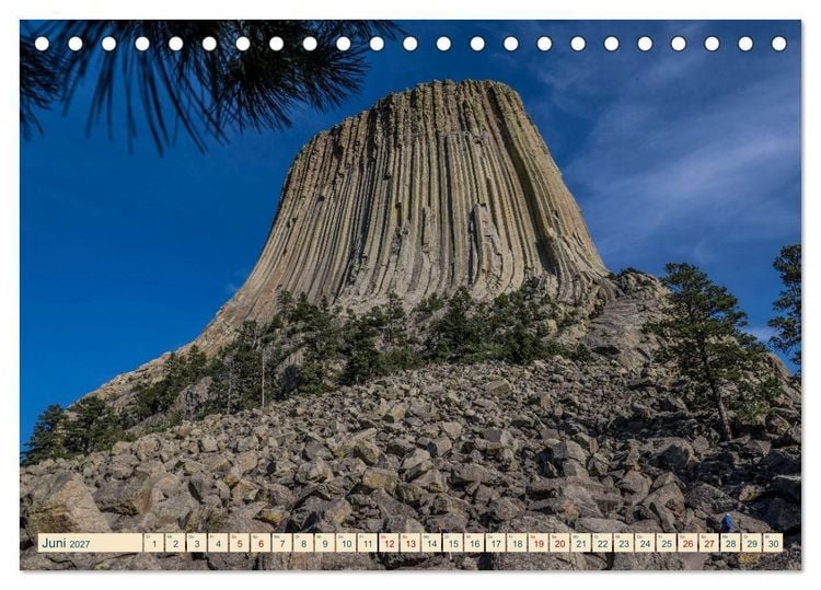 Produktbild: Wyoming, South Dakota Colorado (Tischkalender 2027 DIN A5 quer), CALVENDO Monatskalender