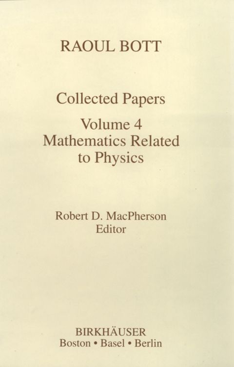 Produktbild: Raoul Bott: Collected Papers