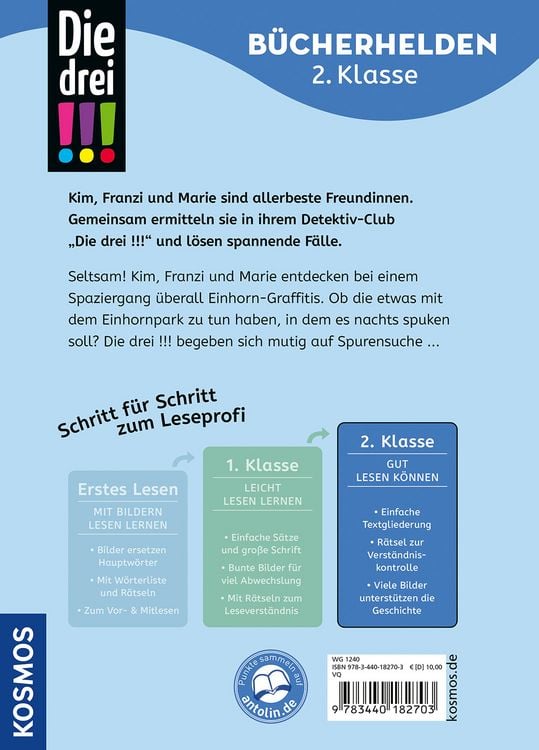 Produktbild: Die drei !!!, B&uuml;cherhelden 2. Klasse, Rettet die Einh&ouml;rner!