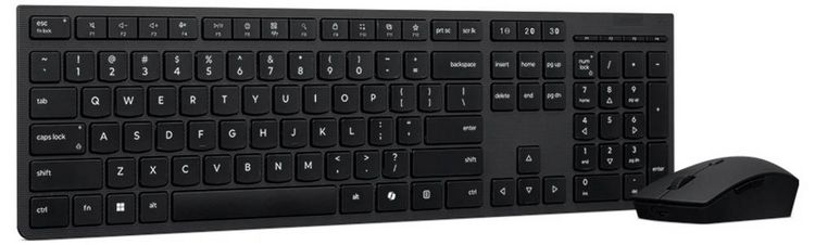 Produktbild: Lenovo Kabellos Tastatur, Maus-Set Deutsch, QWERTZ Schwarz