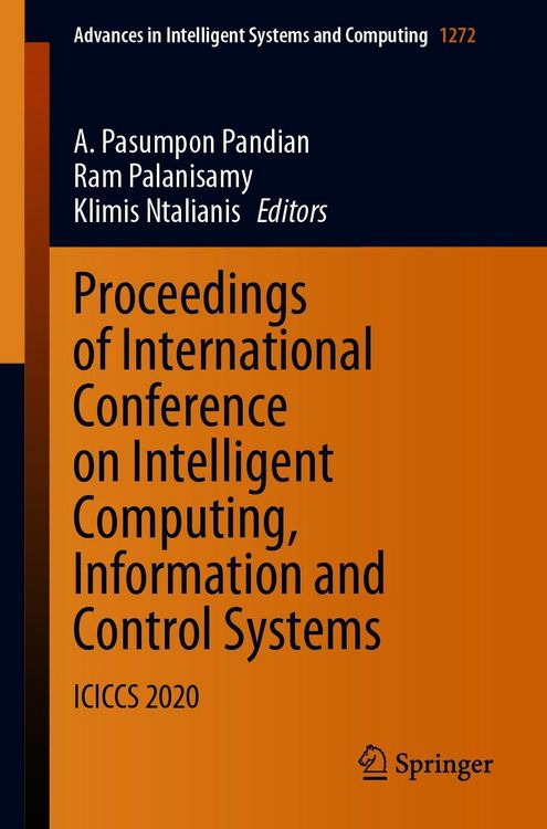 Produktbild: Proceedings of International Conference on Intelligent Computing, Information and Control Systems