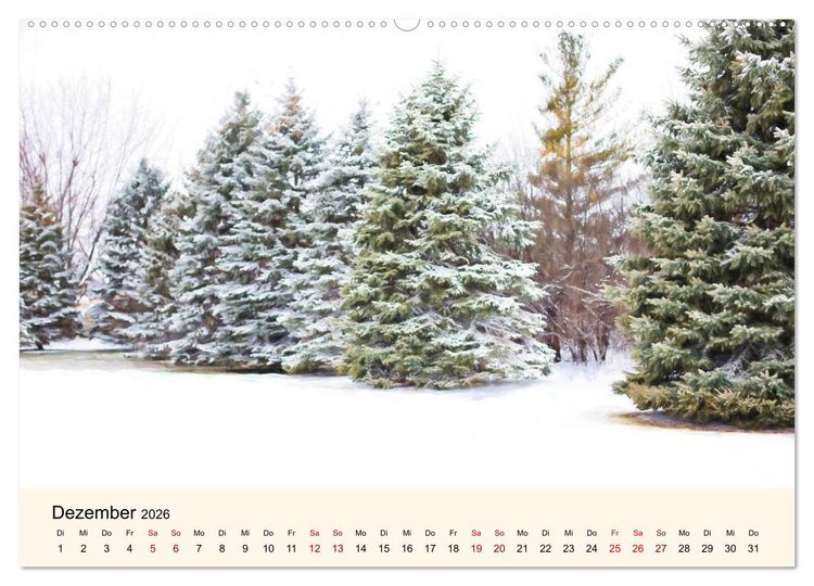 Produktbild: Die Jahreszeiten. Magie des Wandels (Wandkalender 2026 DIN A2 quer), CALVENDO Monatskalender