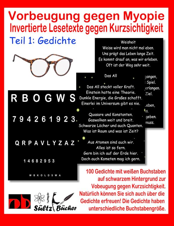 Produktbild: Vorbeugung gegen Myopie - Invertierte Lesetexte gegen Kurzsichtigkeit
