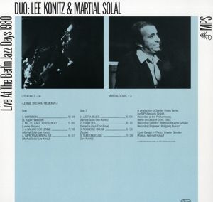 Produktbild: Live At The Berlin Jazz Days 1980