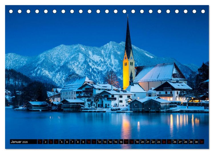 Produktbild: Berge. Alpenseen (Tischkalender 2026 DIN A5 quer), CALVENDO Monatskalender