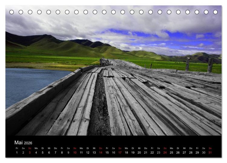 Produktbild: Einsame Mongolei (Tischkalender 2026 DIN A5 quer), CALVENDO Monatskalender