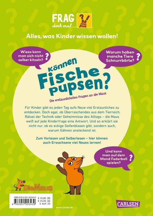 Produktbild: Frag doch mal ... die Maus: K&ouml;nnen Fische pupsen?