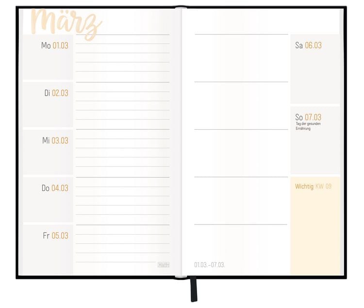 Produktbild: H&auml;fft-Timer slim - Jugendkalender 26/27