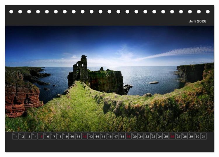 Produktbild: Schottland Panoramen (Tischkalender 2026 DIN A5 quer), CALVENDO Monatskalender