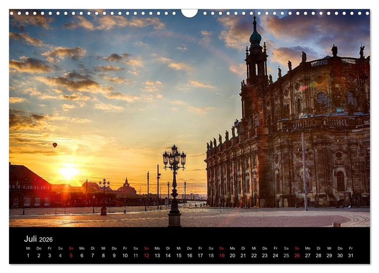 Produktbild: Dresden 2026 (Wandkalender 2026 DIN A3 quer), CALVENDO Monatskalender