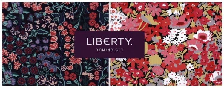Produktbild: Liberty Floral Wood Domino Set
