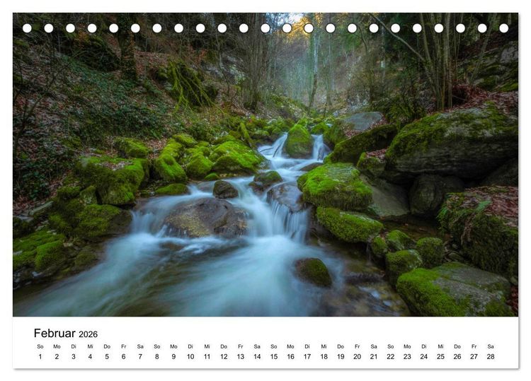 Produktbild: Wasserwelt Schweiz (Tischkalender 2026 DIN A5 quer), CALVENDO Monatskalender