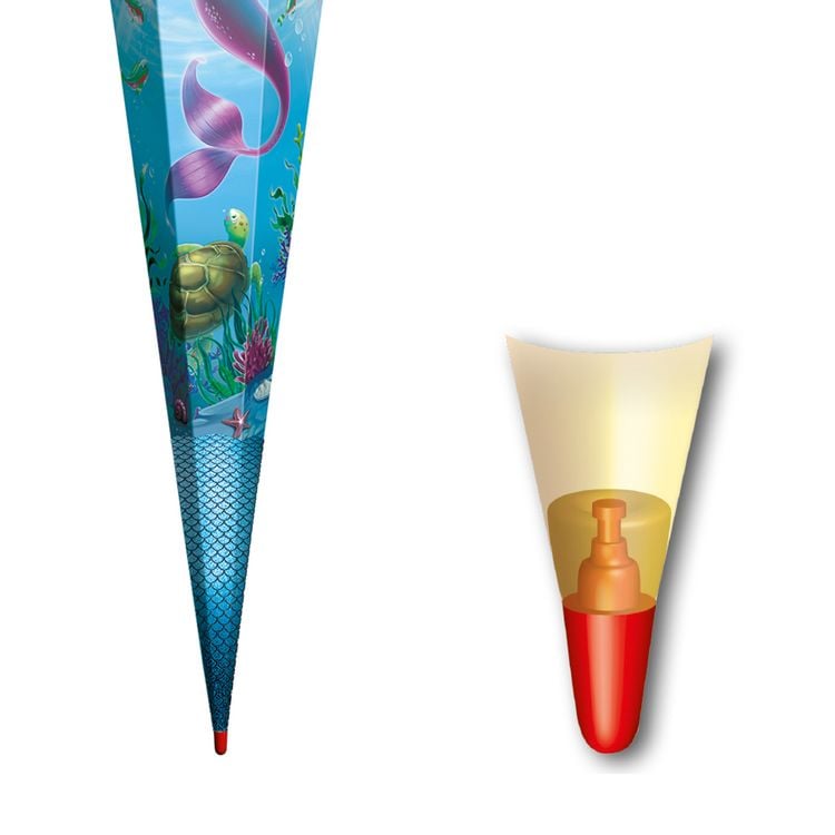 Produktbild: Motiv-Schult&uuml;te 85cm, Meerjungfrau, Effekt