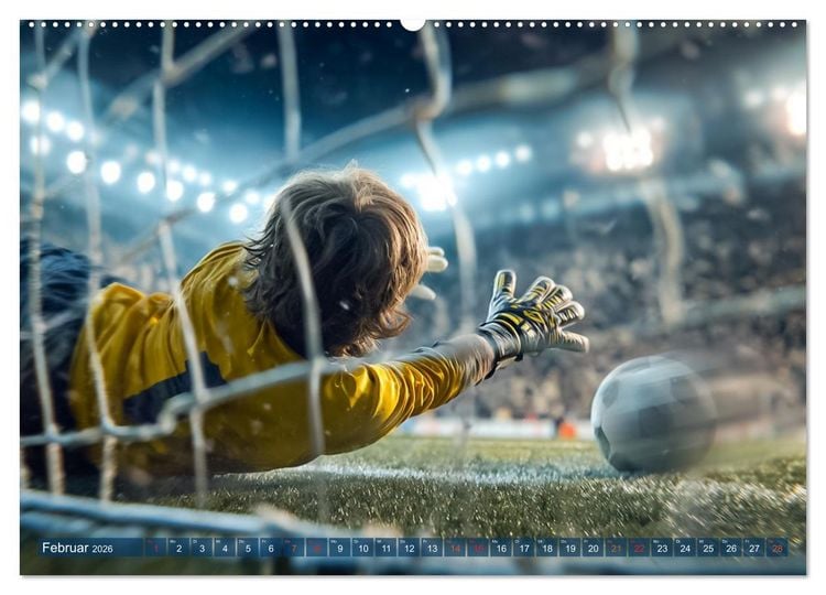 Produktbild: Fussball - Kids in Action (Wandkalender 2026 DIN A2 quer), CALVENDO Monatskalender
