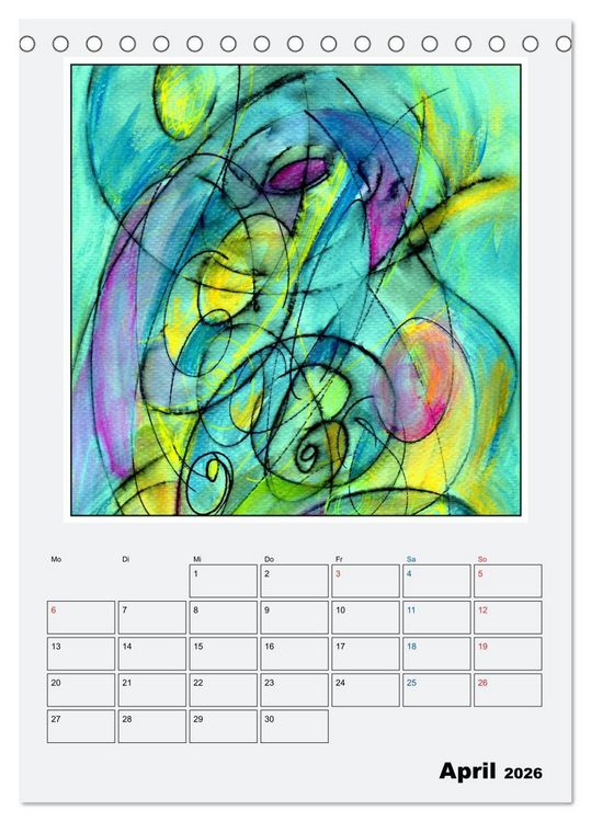 Produktbild: New Art Deco (Tischkalender 2026 DIN A5 hoch), CALVENDO Monatskalender