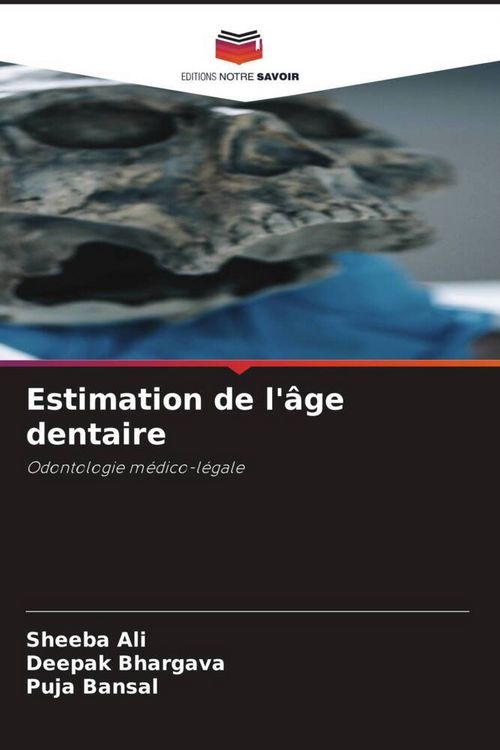 Produktbild: Estimation de l'&acirc;ge dentaire