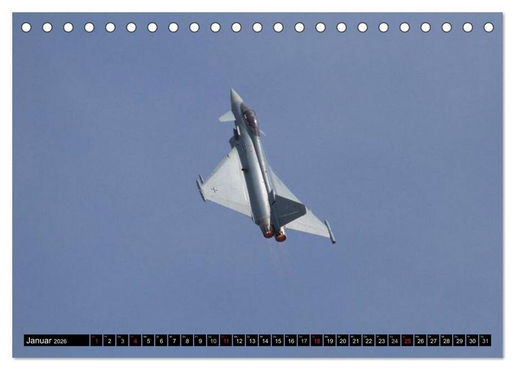 Produktbild: Augenblicke in der Luft: Eurofighter Typhoon (Tischkalender 2026 DIN A5 quer), CALVENDO Monatskalender