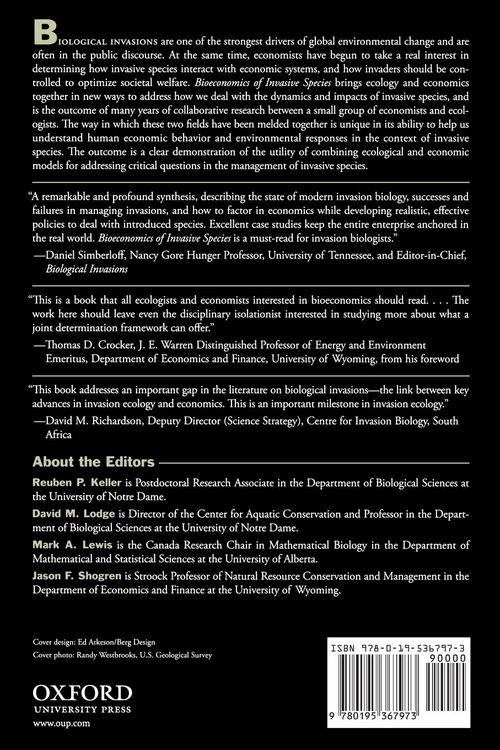 Produktbild: Bioeconomics of Invasive Species