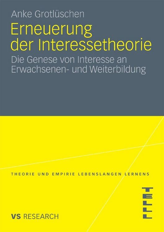 Produktbild: Erneuerung der Interessetheorie