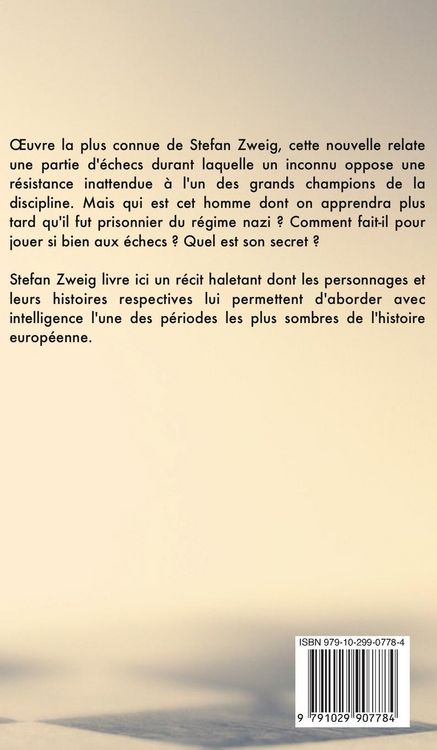 Produktbild: Le Joueur d'&eacute;checs