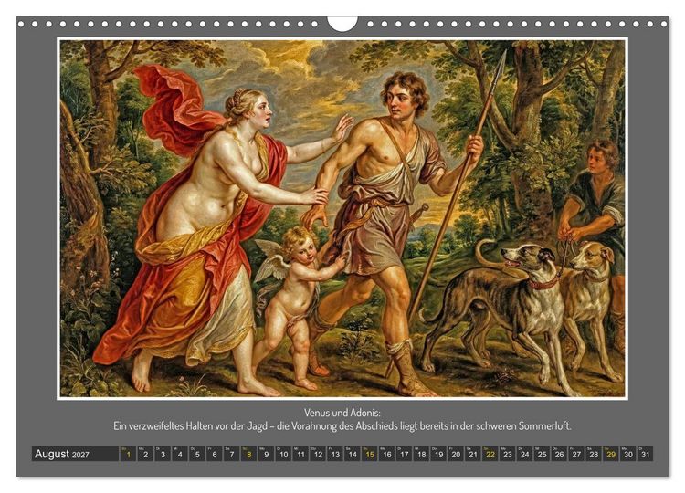 Produktbild: G&ouml;tterfunken und Leidenschaft (Wandkalender 2027 DIN A3 quer), CALVENDO Monatskalender