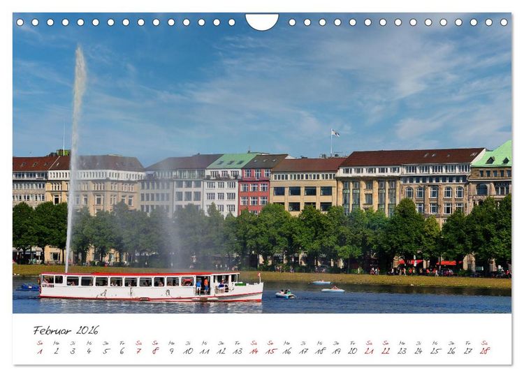 Produktbild: Alsteransichten in Hamburg (Wandkalender 2026 DIN A4 quer), CALVENDO Monatskalender