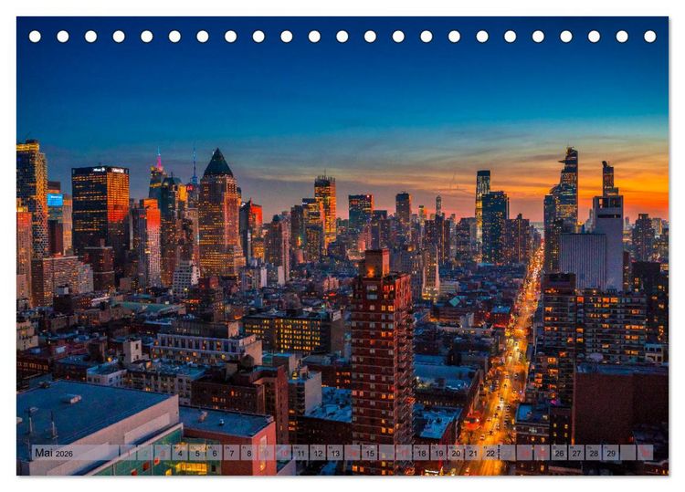 Produktbild: New York - Stadt der Wolkenkratzer (Tischkalender 2026 DIN A5 quer), CALVENDO Monatskalender