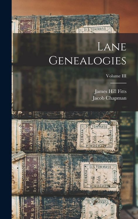 Produktbild: Lane Genealogies; Volume III