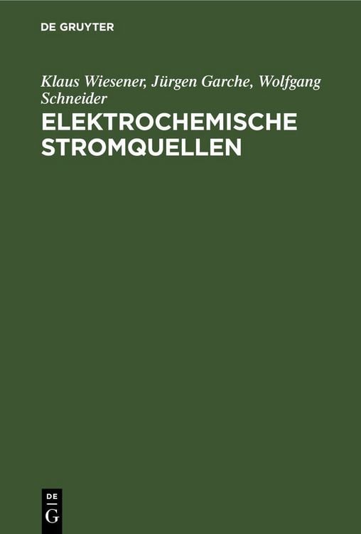 Produktbild: Elektrochemische Stromquellen