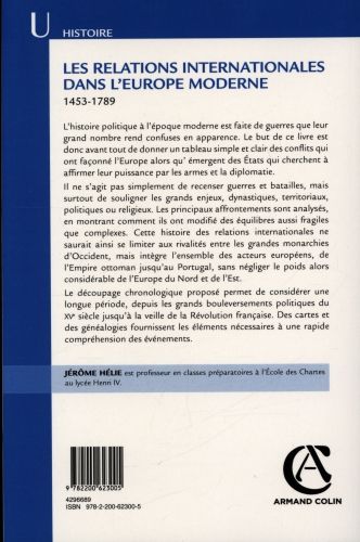Produktbild: Les relations internationales dans l'Europe moderne - 2e &eacute;d. - 1453-1789