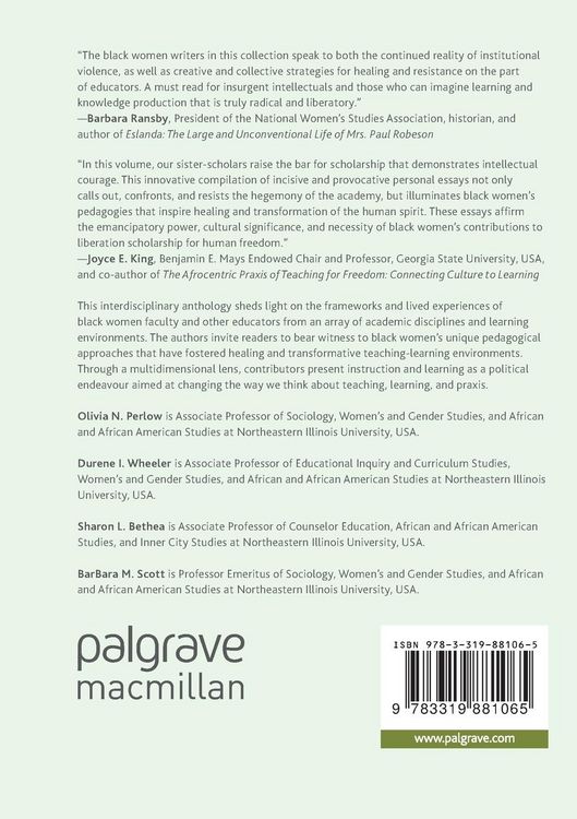 Produktbild: Black Women's Liberatory Pedagogies