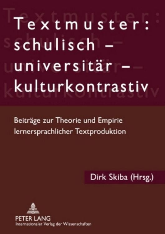 Produktbild: Textmuster: schulisch &ndash; universit&auml;r &ndash; kulturkontrastiv