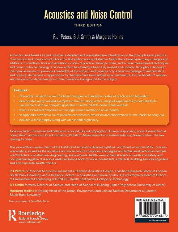 Produktbild: Acoustics and Noise Control