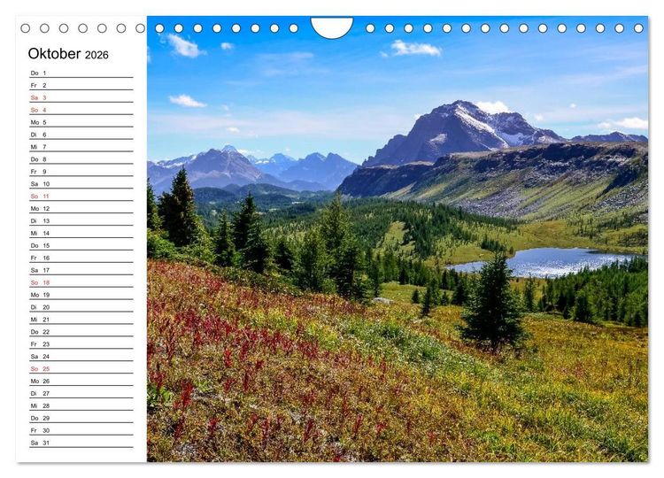 Produktbild: Alaska und Kanada (Wandkalender 2026 DIN A4 quer), CALVENDO Monatskalender