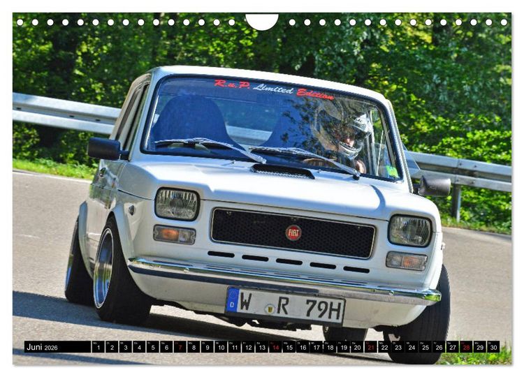 Produktbild: Italienische Oldtimer am Berg (Wandkalender 2026 DIN A4 quer), CALVENDO Monatskalender