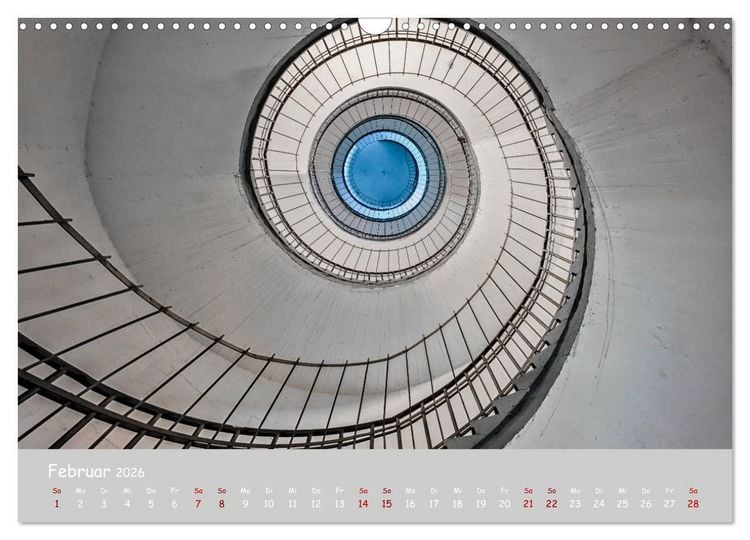 Produktbild: Hamburger Treppenspiralen (Wandkalender 2026 DIN A3 quer), CALVENDO Monatskalender