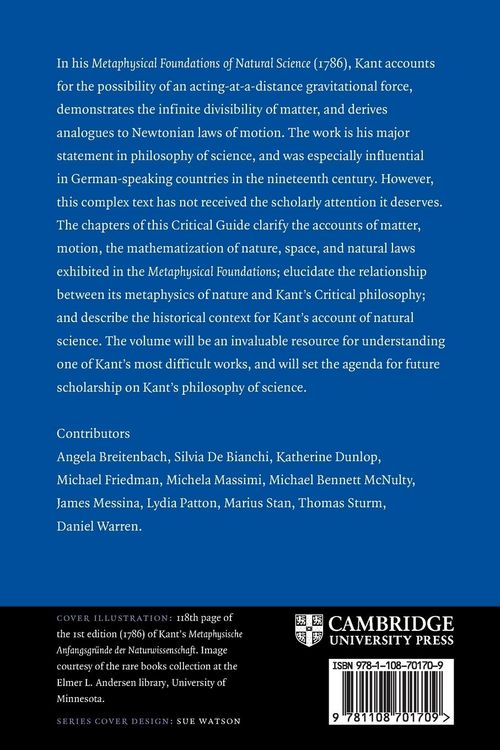 Produktbild: Kant's Metaphysical Foundations of Natural Science