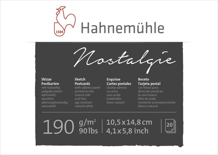 Produktbild: Hahnem&uuml;hle Papier Nostalgie, 10,5 x 14,8, 190 g/m&sup2;