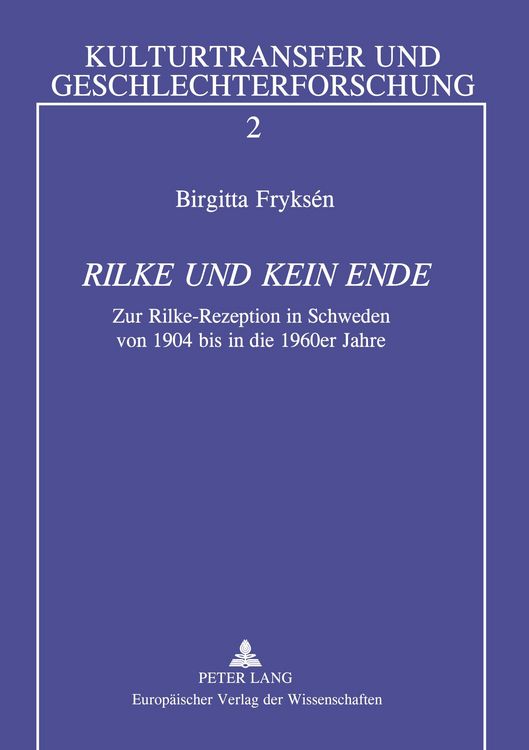 Produktbild: 'Rilke und kein Ende'