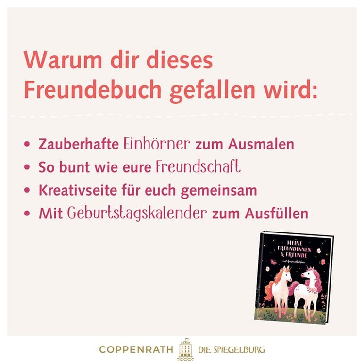 Produktbild: Freundebuch: Einhorn - Meine Freundinnen & Freunde