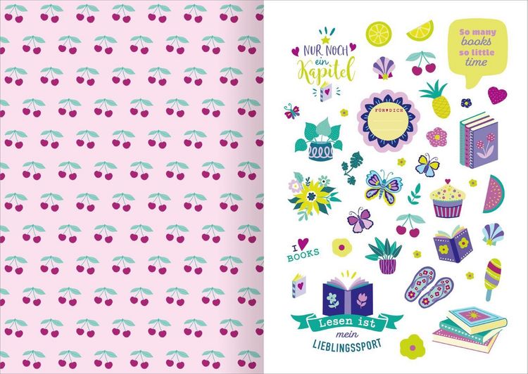 Produktbild: I Love Books &ndash; Sticker-Liebe