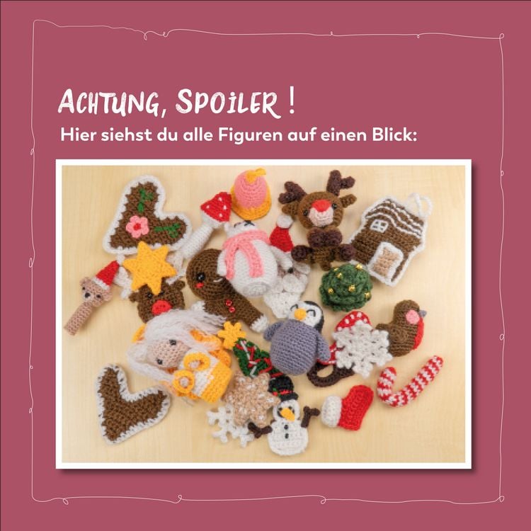 Produktbild: Happy H&auml;kel-Adventskalender. Mit Material und Anleitungsbuch f&uuml;r 24 H&auml;kelprojekte