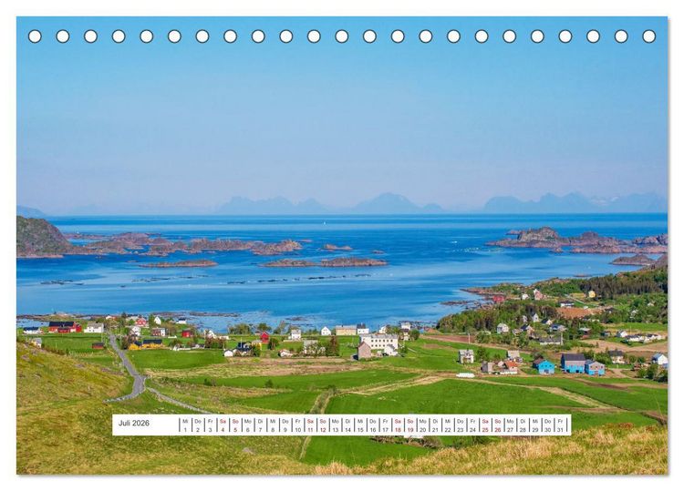 Produktbild: Norwegen - ein traumhaftes Reiseziel (Tischkalender 2026 DIN A5 quer), CALVENDO Monatskalender