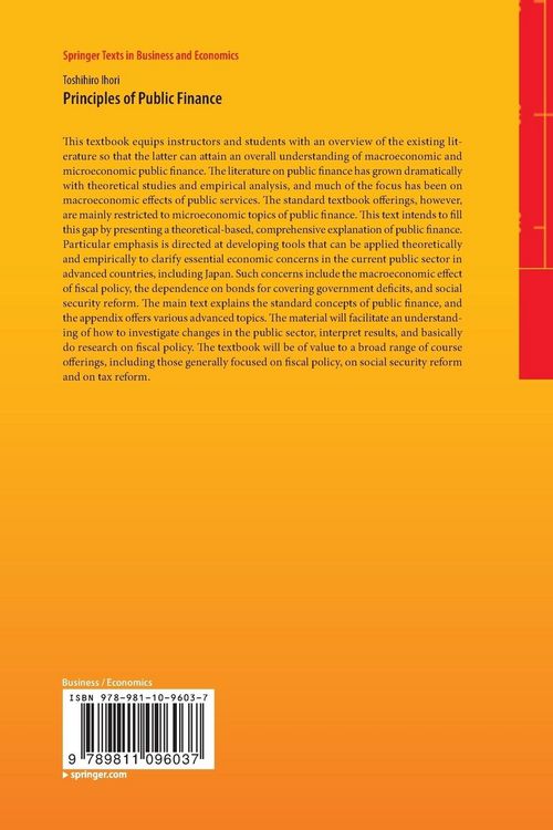 Produktbild: Principles of Public Finance